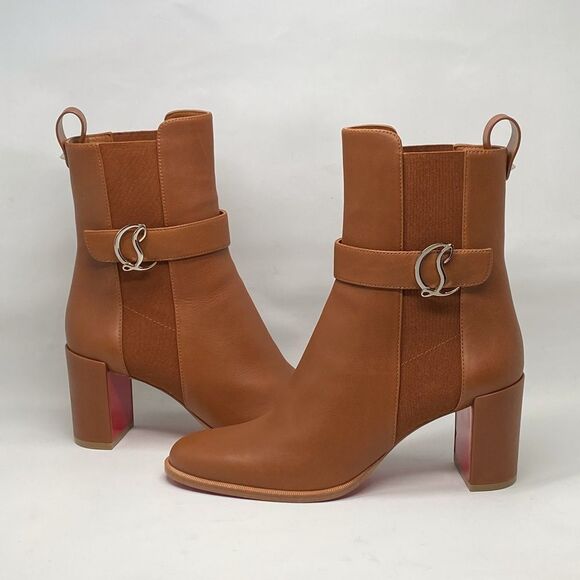 Christian Louboutin Shoes - Christian Louboutin Leather 70 Chelsea Booties size 39.5